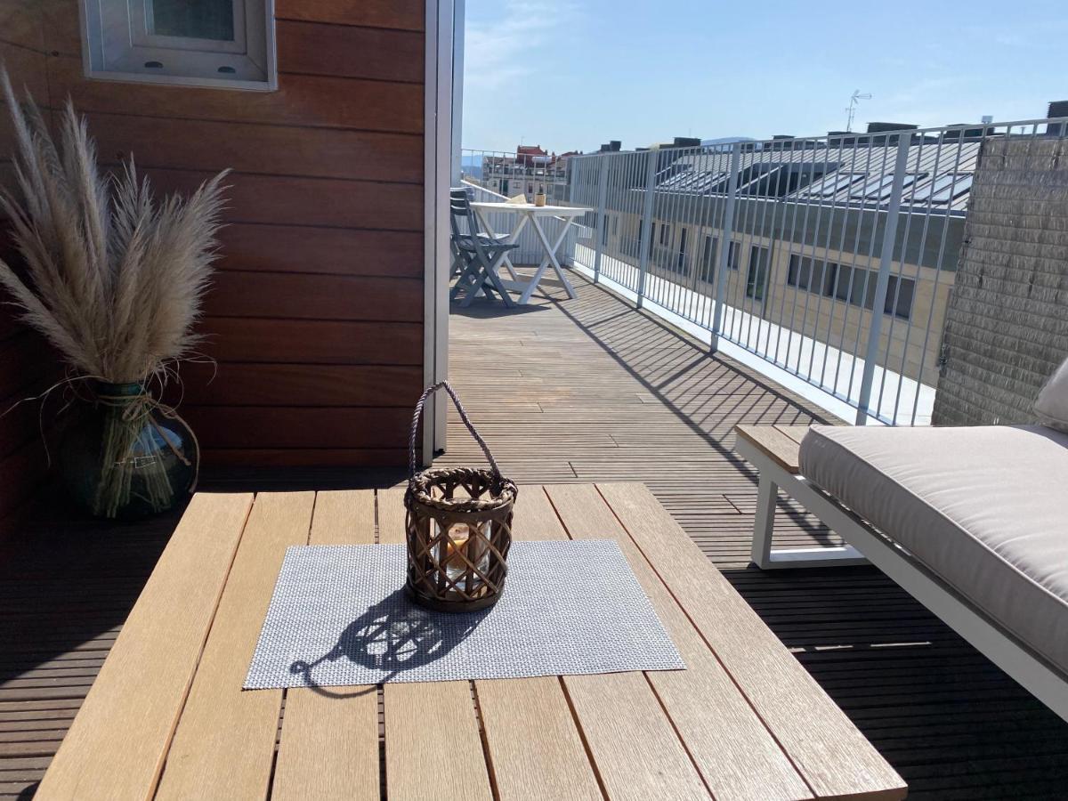 Appartamento Atico Noa Con Terraza Y Parking Pontevedra Esterno foto